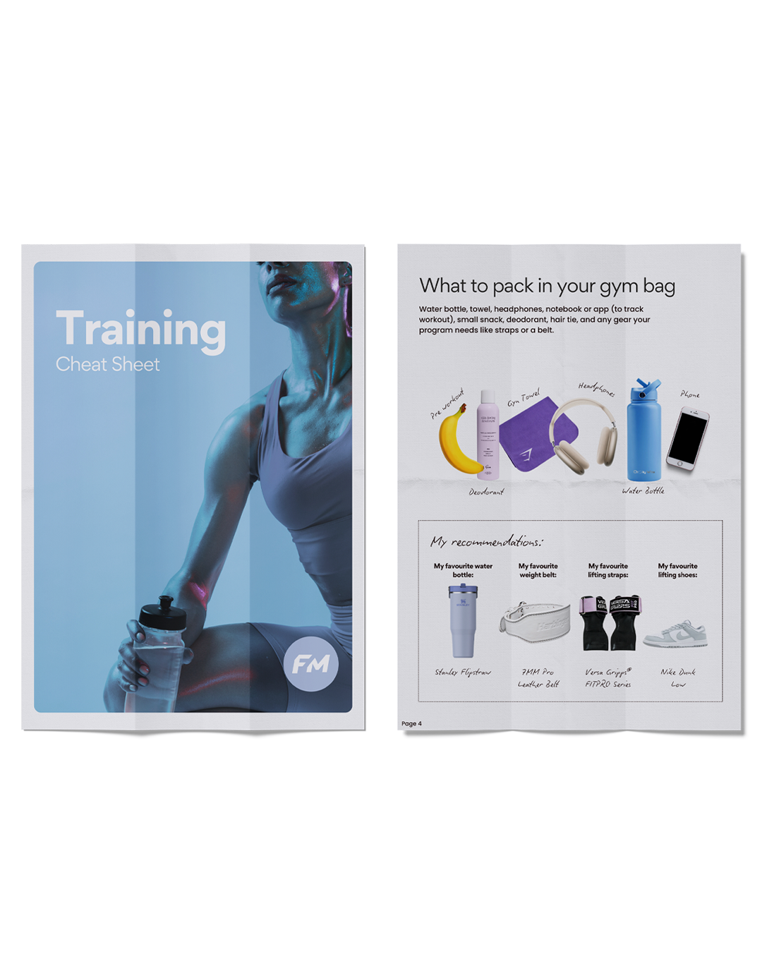 Training, Nutrition, Mindset & Lifestyle Cheat Sheets