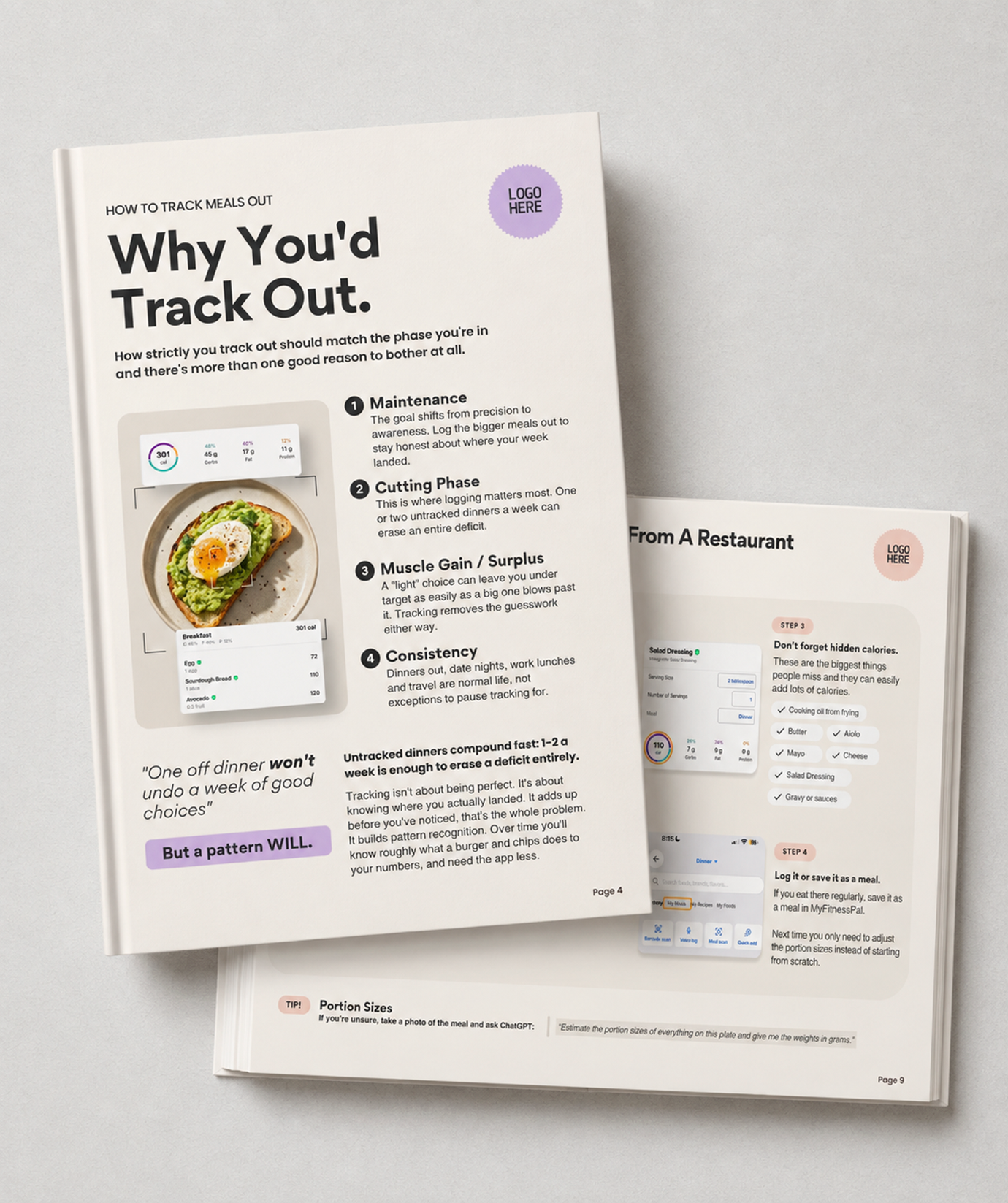 How To Track Meals Out Ebook