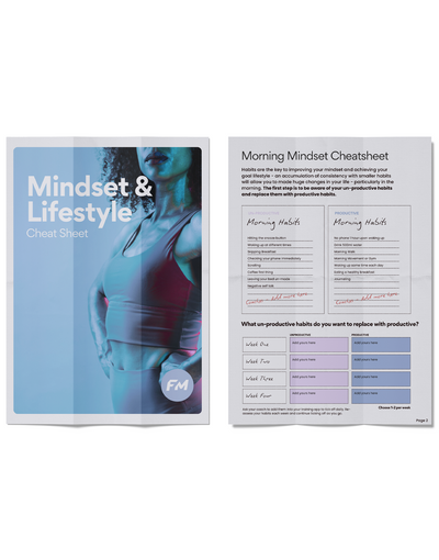 Training, Nutrition, Mindset & Lifestyle Cheat Sheets
